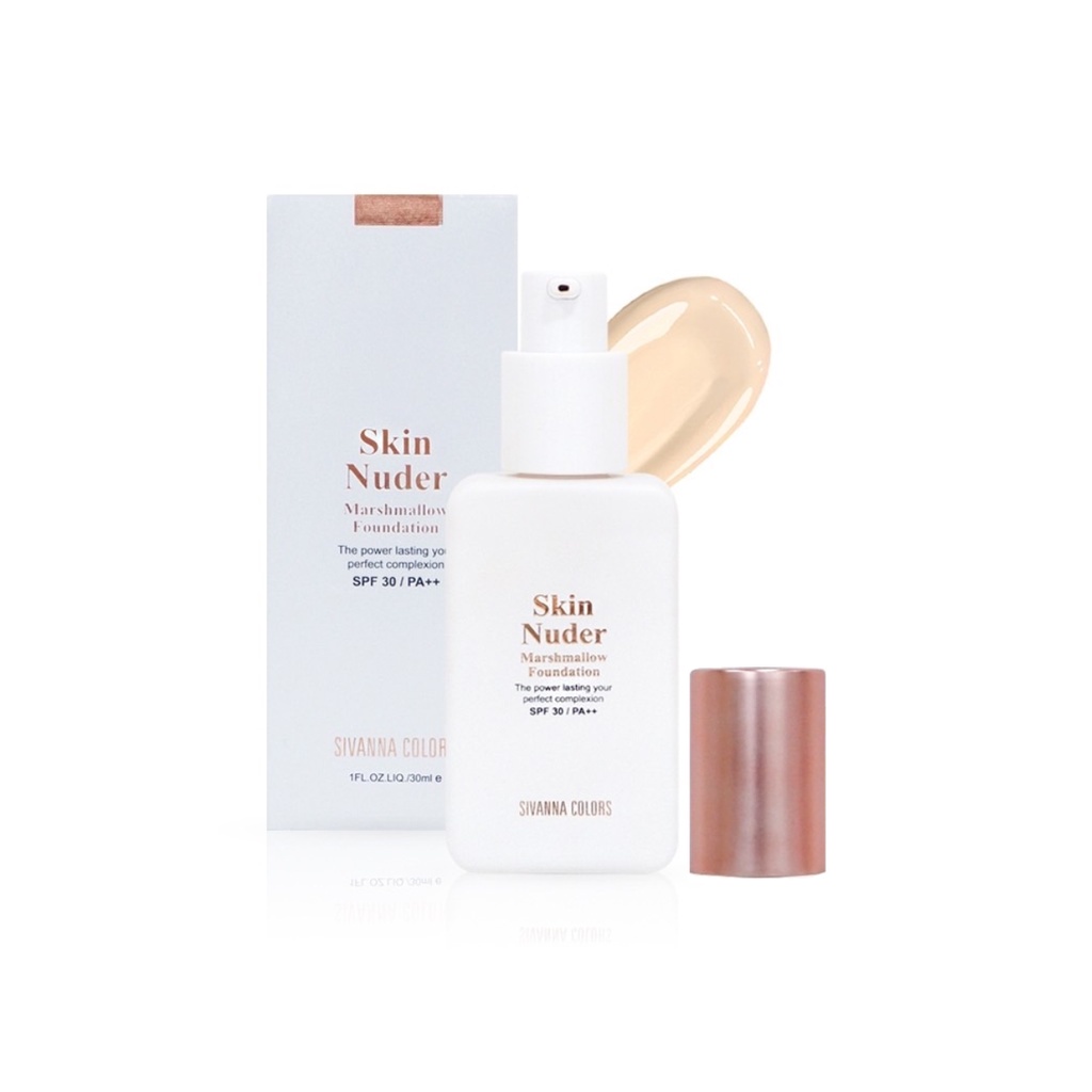 sivanna-skin-nuder-marshmallow-foundation-spf30-pa-hf192-ซิวานน่า-สกิน-นู้ดเดอร์-มาร์ชเมลโล่-รองพื้น-beautybakery