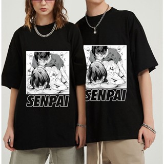 [S-5XL] เสื้อยืดคอกลม ผ้าฝ้าย 100% พิมพ์ลาย Waifu Senpai Ahegao Otaku Vaporwave สไตล์ฮาราจูกุ แนวสตรีท แฟชั่นสําหรับผู้ช