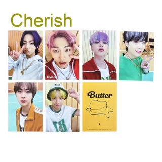 โปสการ์ด รูปภาพ Cherish Kpop BTS Butter Information card Lomo เหมาะกับของขวัญ สําหรับแฟนคลับ