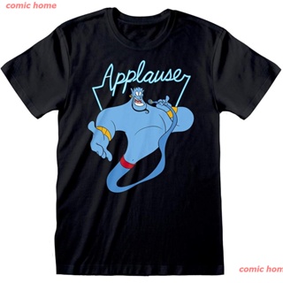 comic home 2022 เสื้อยืดลายการ์ตูน Disney Aladdin Genie สําหรับผู้ชาย | Merchandise เสื้อยืดคอกลมพิมพ์ลายตัวอักษรกราฟฟิค