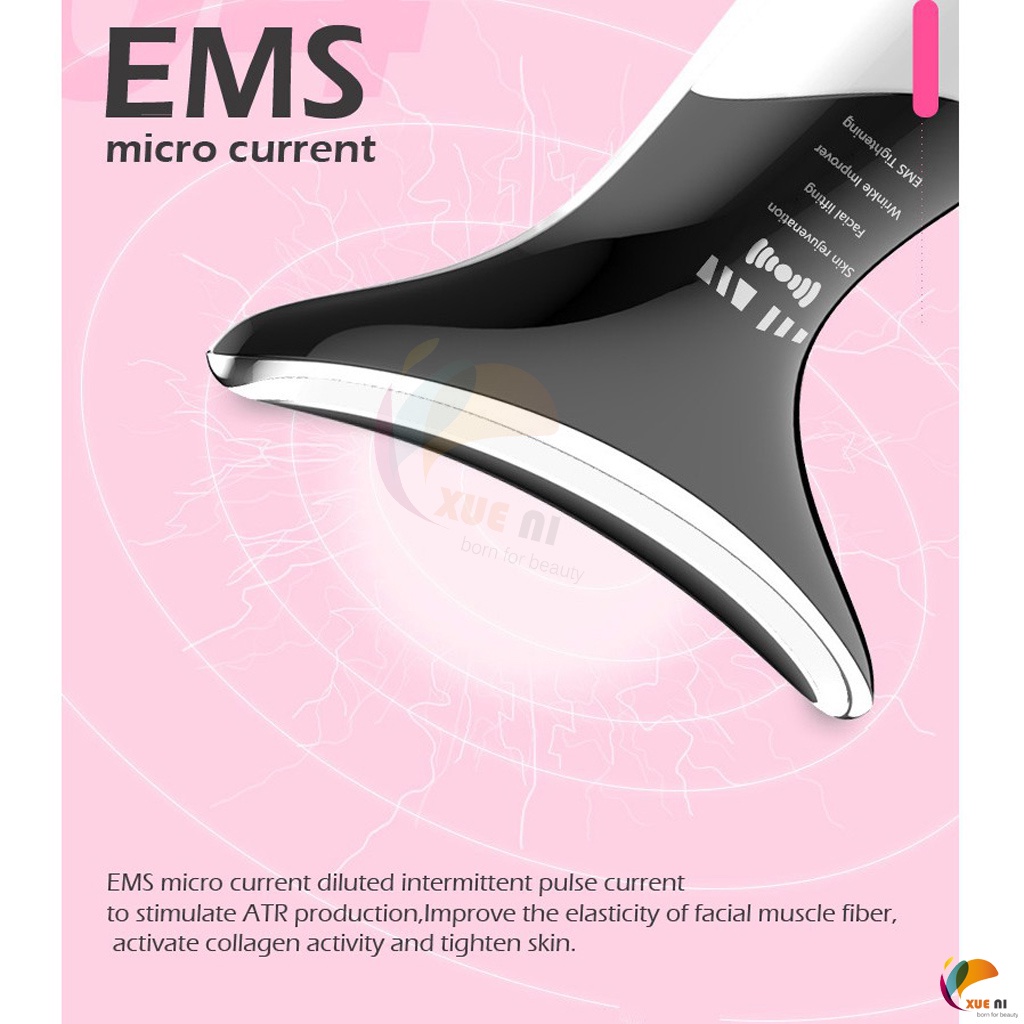 ของแท้-marcopele-เครื่องนวดคออัจฉริยะ-มีไฟ-led-ช่วยยกกระชับใบหน้า-ลดริ้วรอย