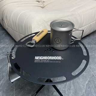 [พร้อมส่ง] Neighborhood โต๊ะอลูมิเนียมอัลลอยด์ ทรงกลม ปรับความสูงได้ แบบพกพา สําหรับตั้งแคมป์กลางแจ้ง