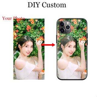 เคสโทรศัพท์มือถือ ลายรูปภาพกําหนดเอง DIY สําหรับ iPhone 5 5S 6 6S 7 8 Plus 11 Pro Max SE