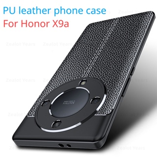 เคสโทรศัพท์มือถือ หนัง PU ซิลิโคนนิ่ม กันกระแทก สําหรับ Honor X9a 5G X9 A HonorX9a