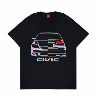 Gilan Honda Civic Es 2 Font Rear T-Shirt Automotive T-Shirt | Gilan Kaos Baju Honda Civic Es 2 Font Rear Kaos Otomo_01