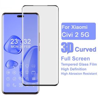 แท้ ฟิล์มกระจกนิรภัยกันรอยหน้าจอ 3D แบบโค้ง สําหรับ Xiaomi Mi Civi2 13Lite 5G Xiomi Mi Civi 2 13 Lite 5G