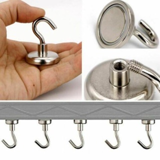 4pcs Strong Magnetic Hooks Heavy Duty Neodymium Surfaces Not Scratch Hanging