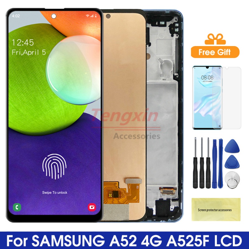 super-amoled-หน้าจอสัมผัส-lcd-พร้อมกรอบ-แบบเปลี่ยน-สําหรับ-samsung-galaxy-a52-a525-a525m-a525f-ds-a52