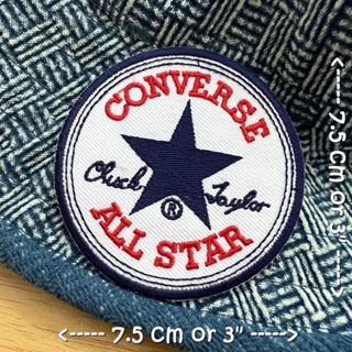 Converse All Star ตัวรีดติดเสื้อ อาร์มรีด อาร์มปัก ตกแต่งเสื้อผ้า หมวก กระเป๋า แจ๊คเก็ตยีนส์ Badge Embroidered Iron o...