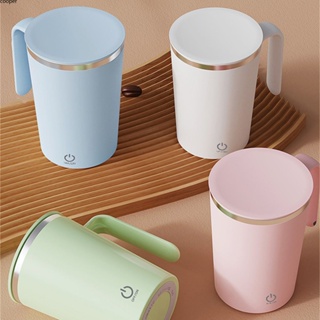 【ในการจัดส่ง】ถ้วยกาแฟ Self Stirring Mug อัตโนมัติสแตนเลสดื่มถ้วยสมาร์ทผสมความร้อนถ้วย380Ml 400Ml
