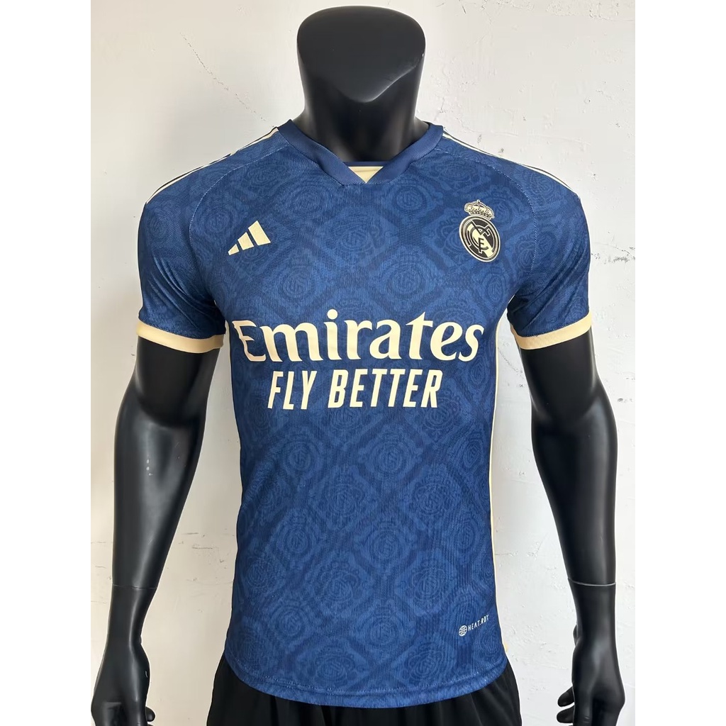 เสื้อกีฬาแขนสั้น-ลายทีมฟุตบอล-real-madrid-2324-ชุดเหย้า-คุณภาพสูง