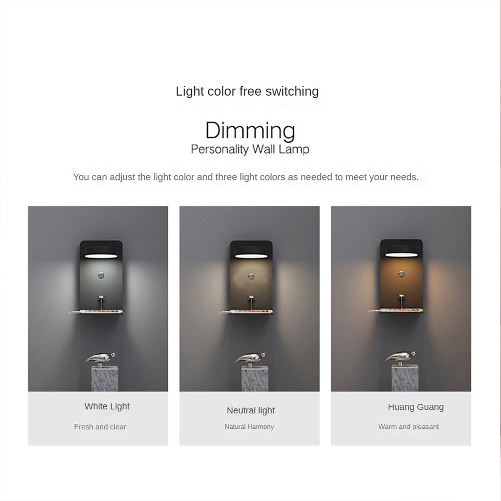 ไฟติดผนัง-led-พร้อมสวิตช์และอินเตอร์เฟส-usb-แฟชั่นสีขาวสีดำโคมไฟทางเดินโคมไฟทางเดินศิลปะโคมไฟโคมไฟติดผนังห้องนอนซินเทีย