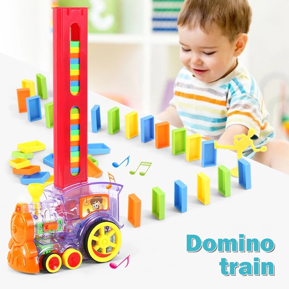 ของเล่นเด็ก-domino-train-ชุดของเล่น-วางรถไฟบล็อกเกมของเล่นวาง-domino-อัตโนมัติ-รถไฟ-ของขวัญเด็ก