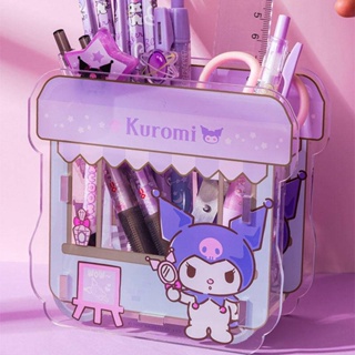 Sanrio Cinnamoroll Mymelody Kuromi กล่องเก็บเครื่องเขียน ปากกา ดินสอ อะคริลิค ของขวัญวันเกิด