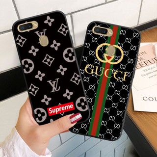 เคสโทรศัพท์มือถือ ซิลิโคนนิ่ม ลายแบรนด์อินเทรนด์ สําหรับ OPPO A3 A3S A5S A7 A12 A12E