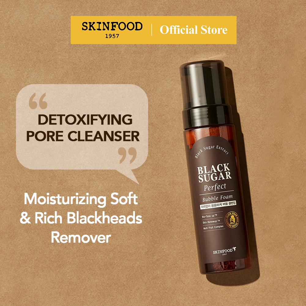 [SKINFOOD] น้ำตาลทรายแดงเข้มสมบูรณ์แบบวิปโฟม 200ml / Moisturizing Soft