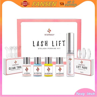 ICONSIGN Lash Lift Perm Kit Set Makeup Emine Eyelash Perming Kit  Lashes Lifting Perm Set with Brushes Pads Cilia Tools