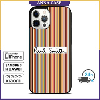 เคสโทรศัพท์มือถือ ลาย Paul Smith 3 สําหรับ iPhone 14 Pro Max 13 Pro Max Samsung Galaxy Note10+ S21Ultra