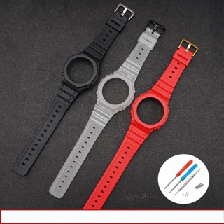 สายนาฬิกาข้อมือเรซิ่น แบบปลดเร็ว ดัดแปลง สําหรับ Casio Watch GA-2100 2110