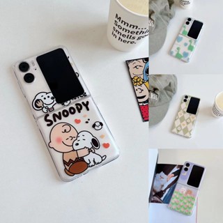 เคสโทรศัพท์มือถือ PC กันกระแทก ลายการ์ตูนหมี กระต่าย สนูปปี้น่ารัก สร้างสรรค์ สําหรับ OPPO Find N2