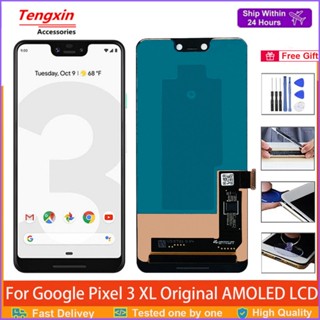 ของแท้ 100% หน้าจอสัมผัส LCD 6.3 นิ้ว 3XL แบบเปลี่ยน สําหรับ Google Pixel 3XL LCD Pixel 3 XL