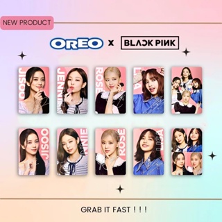 โฟโต้การ์ด BP KPOP BLACKPINK X OREO ROSÉ JISOO LISA JENNIE Lomo Card HD Collection 5 ชิ้น