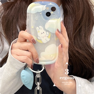 เคสป้องกันโทรศัพท์มือถือ TPU แบบนิ่ม ลายการ์ตูนกระต่าย และดวงจันทร์ สําหรับ Vivo Y02s Y02 Y15A Y15s Y12A Y12s Y20 Y20s Y20i Y21 Y21s Y33s Y16 Y22 V25 Y20G Y20D T1x Y01 Y17 Y15 Y12 Y1s Y19 Y51 Y31 Y95 Y93 Y91C