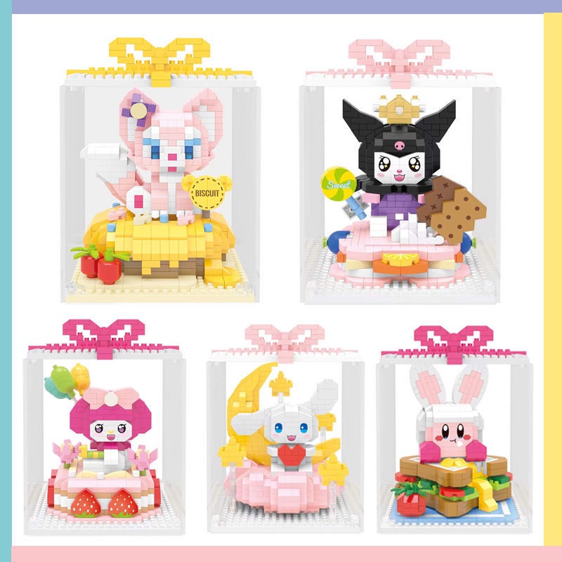 พร้อมส่ง-บล็อกตัวต่อเลโก้-kuromi-lingna-belle-ขนาดเล็ก-ของเล่นเสริมการเรียนรู้-สําหรับเด็ก