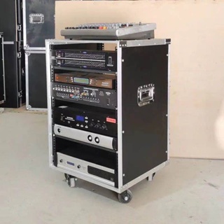 8U/12U/ KTV Cabinet Shelf  Audio Flight Case Cabinet Mixer Amplifier Crate Equipment audio stage empty case