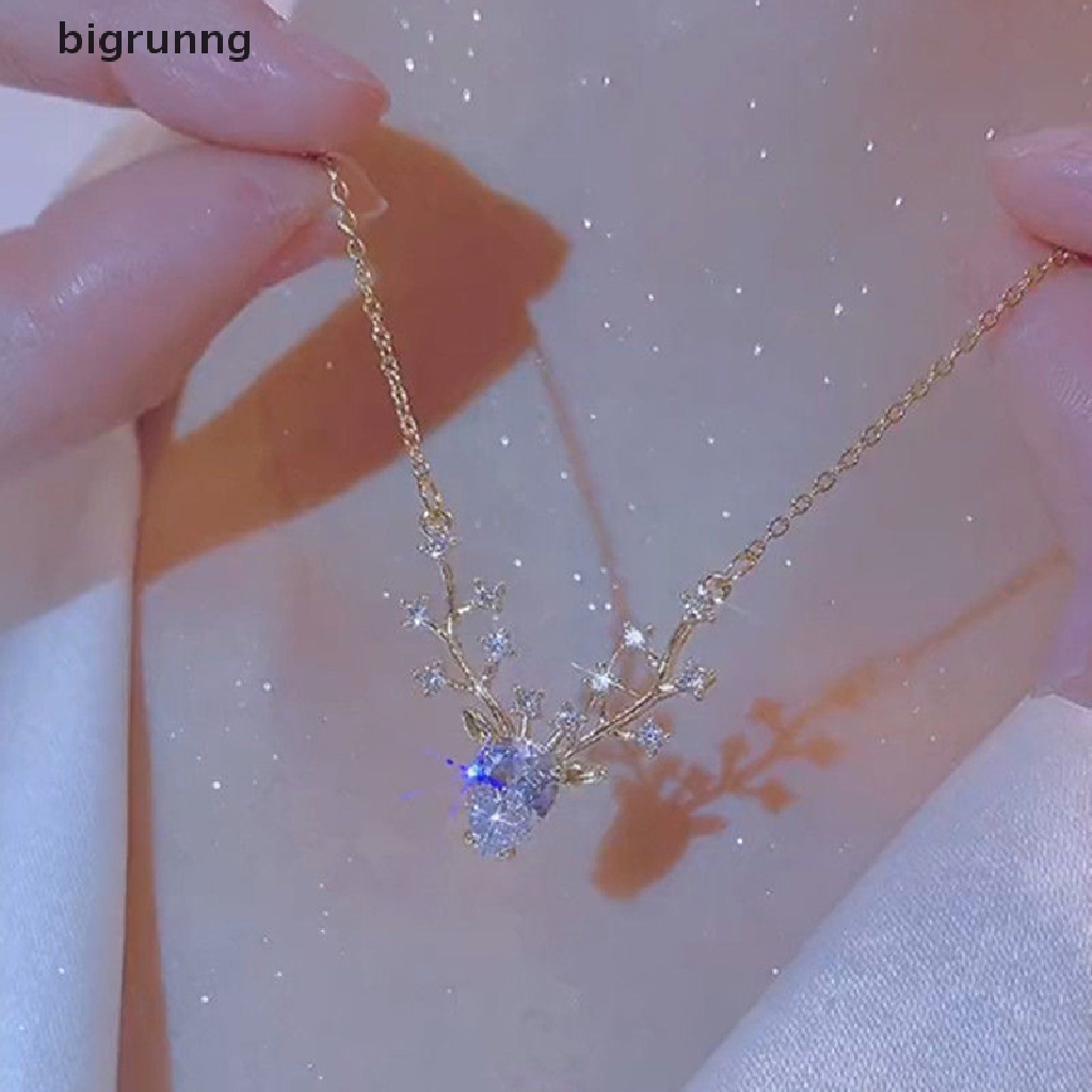 bigrunng-สร้อยคอโซ่-จี้กวางตัวน้อย-กวางตัวเล็ก-ของขวัญวันเกิด-แฟชั่น-สําหรับผู้หญิง