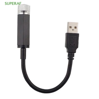 Superaf โคมไฟโปรเจคเตอร์ USB รูปดาว ท้องฟ้ากลางคืน สําหรับตกแต่งเพดานรถยนต์ ขายดี