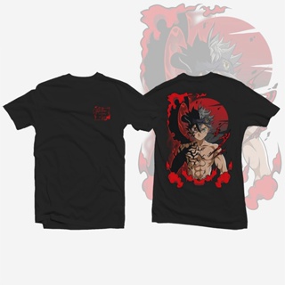 เสื้อผ้าคู่รักชายหญิง เสื้อเชิ้ต เสื้ออนิเมะ Black Clover Black