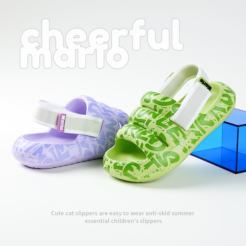 cheerful-mario-รองเท้าแตะ-พื้นนิ่ม-กันลื่น-แฟชั่นฤดูร้อน-สําหรับเด็กผู้ชาย-ใส่ในบ้าน