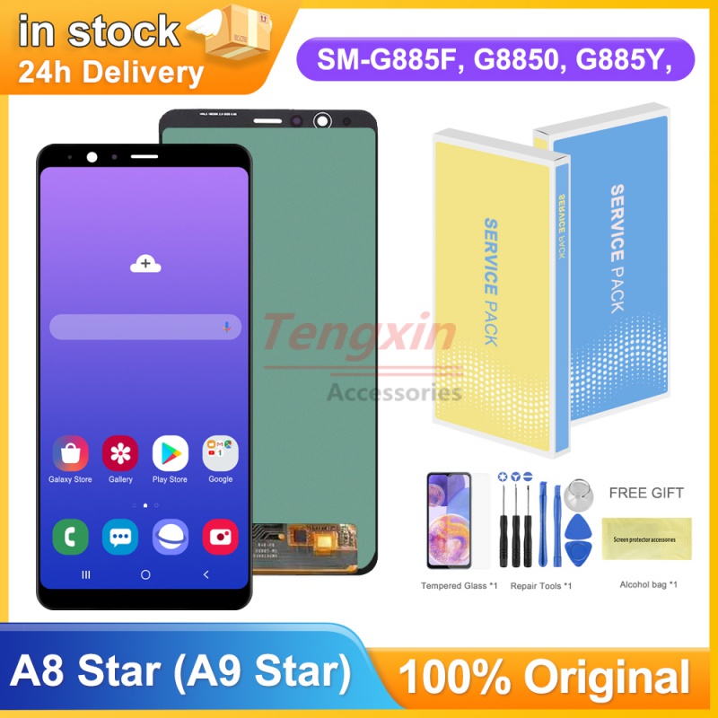 หน้าจอแสดงผล-lcd-6-3-นิ้ว-สําหรับ-samsung-galaxy-a8-star-g885-g885f-g8850-samsung-galaxy-a9-star