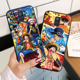 เคสโทรศัพท์มือถือ ซิลิโคนนุ่ม ลายการ์ตูนวันพีซ 2 สําหรับ Samsung Galaxy A6 A6+ A8 A8+ Plus A7 A9 2018