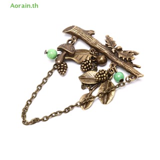 # ใหม่ # เครื่องประดับแฟชั่น เข็มกลัด จี้ทรงกรวย เห็ด ต้นสน สไตล์วินเทจ