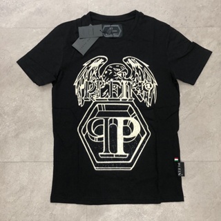 ✅Philipp plein tee Rhinestone round neck t-shirt_01