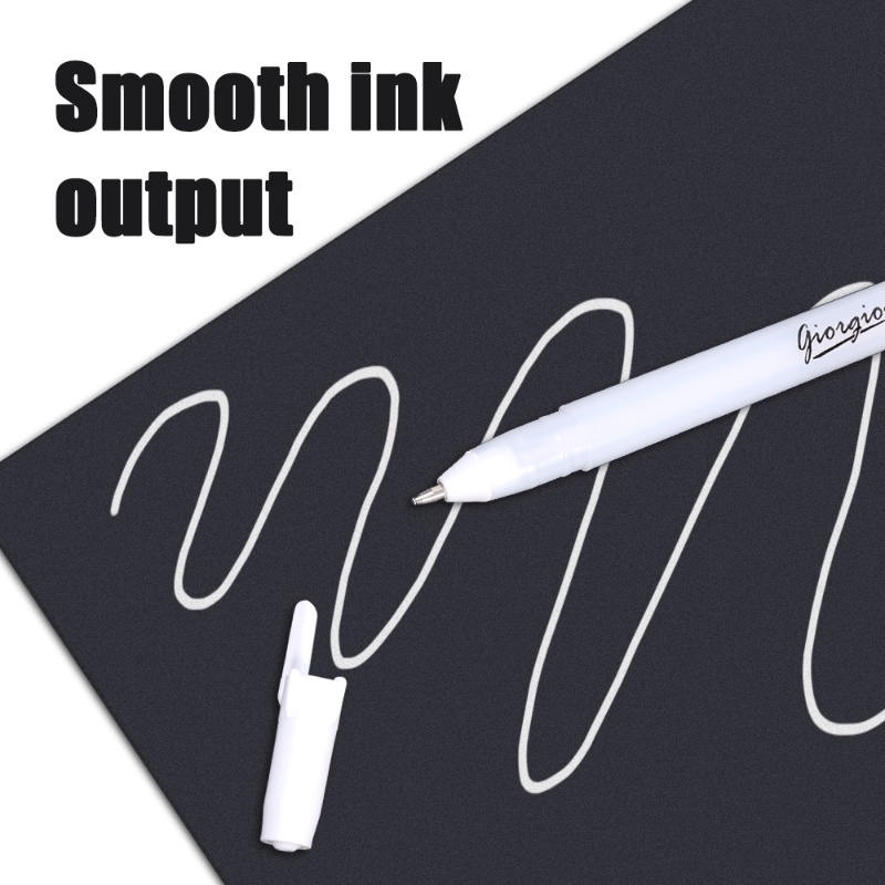 ปากกามาร์กเกอร์-0-8-มม-หัวแหลม-สีขาว-สําหรับนักเรียน-วาดภาพ-เครื่องเขียน-ศิลปะ-เขียน-อุปกรณ์การเรียน-1-ชิ้น