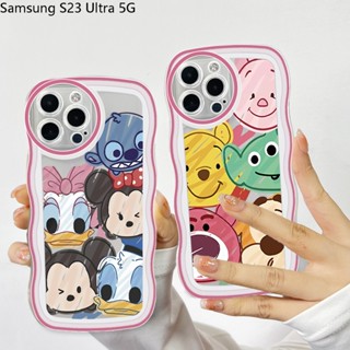 สําหรับ Samsung Galaxy S23 Ultra S23 Plus S23 5G เคสโทรศัพท์มือถือแบบนิ่ม กันกระแทก ลายการ์ตูนแอนิเมชั่น แฟชั่น