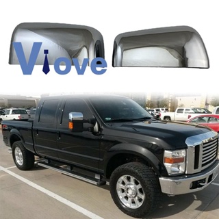 Car Chrome Silver Rearview Mirror Covers Side Mirror Cover Trim for Ford F250 F350 F450 Super Duty 2008-2016 Parts Kits