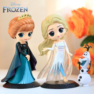 ฟิกเกอร์ Pvc รูปการ์ตูน Disney Frozen Q Posket Anna Elsa Princess ขนาด 15 ซม. ของเล่นสะสม สําหรับเด็ก