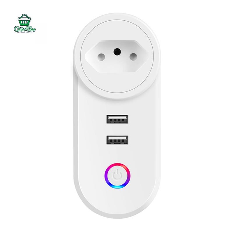 Wifi Smart Socket Brazil Plug Timer Brazilian Tomada USB Socket Tuya