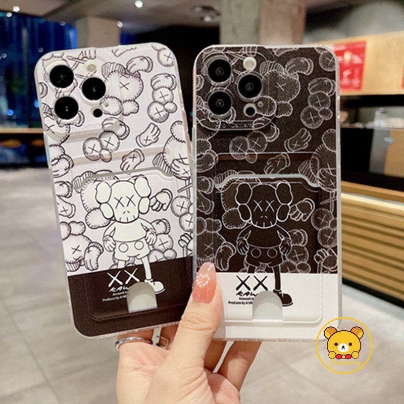 เคสโทรศัพท์มือถือ-tpu-แบบนิ่ม-ลาย-kaws-พร้อมช่องใส่บัตร-สําหรับ-xiaomi-13-12-lite-pro-12x-12s-12t-pro-mi-11-lite-11t-11x-pro-11i