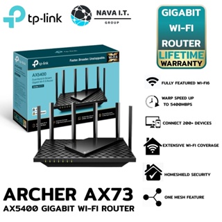 ⚡️ส่งด่วนใน1ชม.ทักแชท⚡️ TP-LINK Archer AX73 AX5400 Dual-Band Gigabit Wi-Fi 6 Router Gigabit WiFi for 8K Streaming รับ...