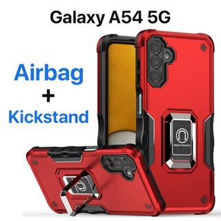 เคส Samsung Galaxy A54 5G Case ป้องกันการตกหล่น ขาตั้งในตัว ปกป้องหน้าจอ ถุงลมนิรภัย กันกระแทก ป้องกันลายนิ้วมือ ปกป้องกล้อง กันลื่น