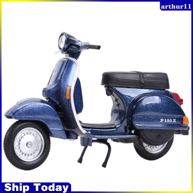 arthur-cod-โมเดลรถยนต์-maisto-1-18-piaggio-vespa-static-die-cast-vehicles-ของเล่นสําหรับเด็ก
