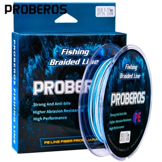 สินค้า PROBEROS Braided Fishing Line 100m X4 PE Stands สายการประมง Fish Rope Lines Floating Casting 10lb-100lb อุปกรณ์ตกปลา