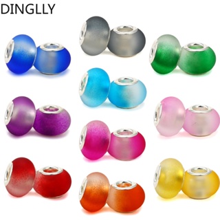 Dinglly ลูกปัดไล่โทนสี ทรงกลม 10 สี อุปกรณ์เสริม สําหรับฟาง Diy 2 ชิ้น ต่อล็อต