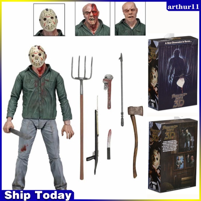 arthur-friday-jason-voorhees-โมเดลฟิกเกอร์ภาพยนตร์-3d-ของเล่น-สําหรับแฟนคลับ-สะสม