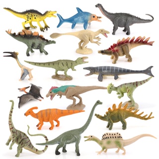 ❤การขายส่งโรงงานอุตสาหกรรม❤มินิไดโนเสาร์รุ่น Jurassic Tyrannosaurus Rex Pterosaur Stegosaurus Tyrannosaurus ของเล่นเด็กชุดตกแต่งเด็กเล่นของเล่น